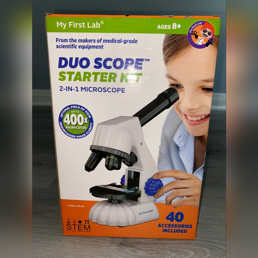 NEW! My First Lab Dúo Scope Starter Kit 2 in 1 Microscope